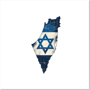 ISRAEL MAP Posters and Art